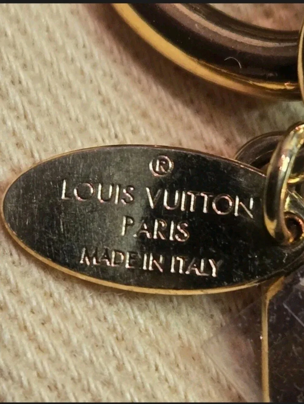 Louis Vuitton LV Facettes Key Holder / Bag Charm